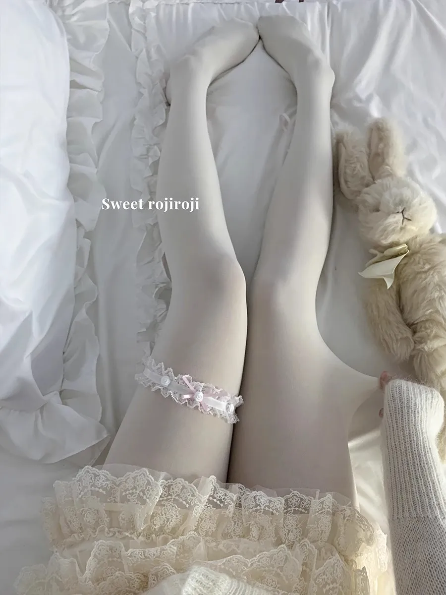 Japanese Lolita Pantyhose Women Autumn Winter Thickened Cinching Abdomen Lift buttocks Velvet Leggings Slim Looped Socks