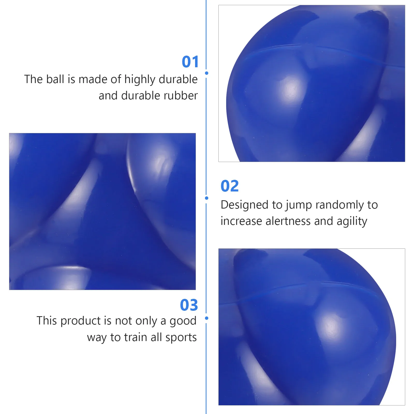 

Agile Training Ball for Fitness Exercise Handeye Coordination Hockey Balls Reaction goalkeeper equipment indoor