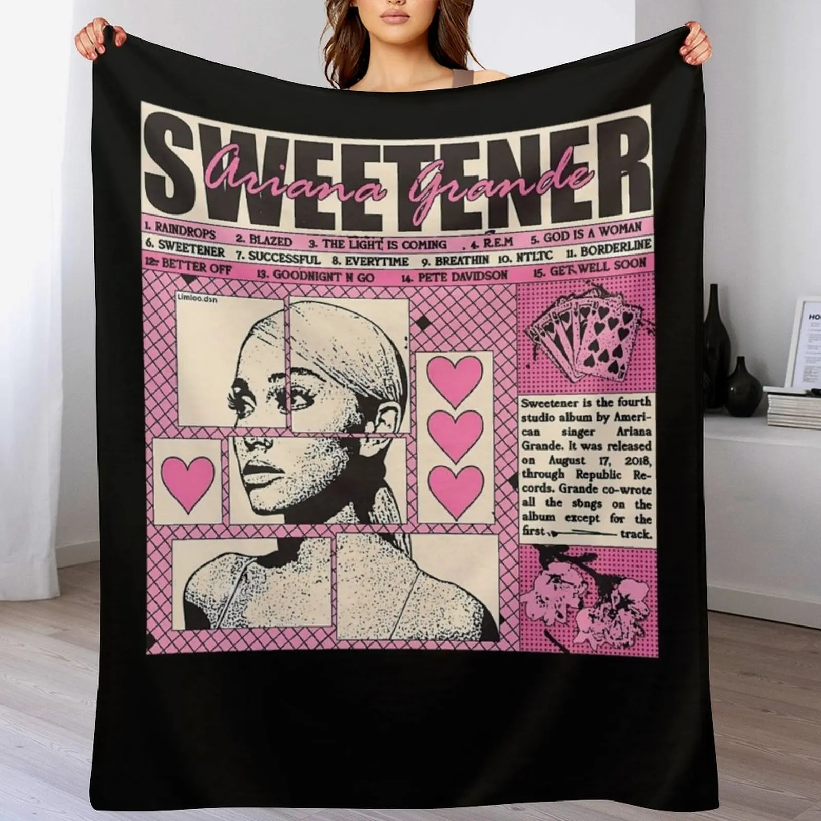 

Vintage Pop Music R&B - The Best Singer 2024 Throw Blanket Stylish Decor Blanket Gift for Friends Roommate