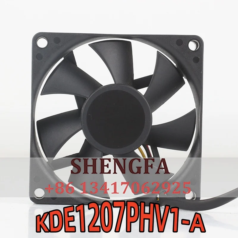 Original KDE1207PHV1-A 12V 2.8W 7015 70X70X15MM CPU 7cm computer case fan computer fan