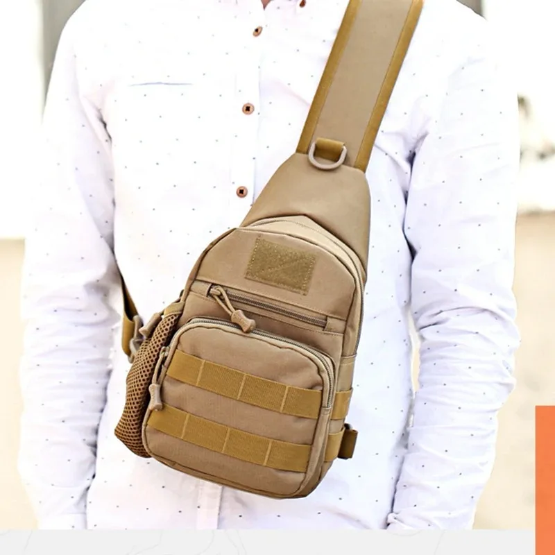 Bolso de hombro táctico al aire libre para hombres y mujeres, bolsa de pecho de viaje deportiva, equipo de caza, Camping, pesca, bolsos cruzados