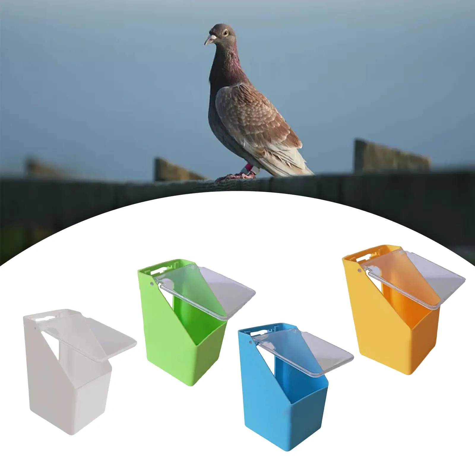 Bird Water Dispenser Hanging Detachable Poultry Feeding Trough Bird Feeder Trough for Pigeon Poultry