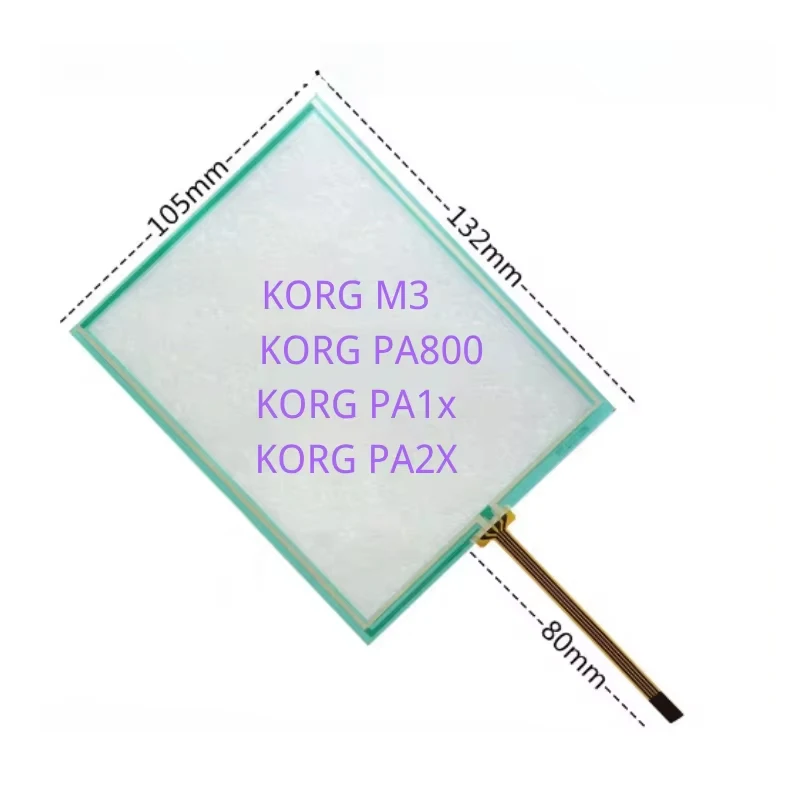 New 5.7 Inch 4-wire 132mm*105mm for Korg M3 Korg PA800 PA2X Resistance glass panel Touch Screen