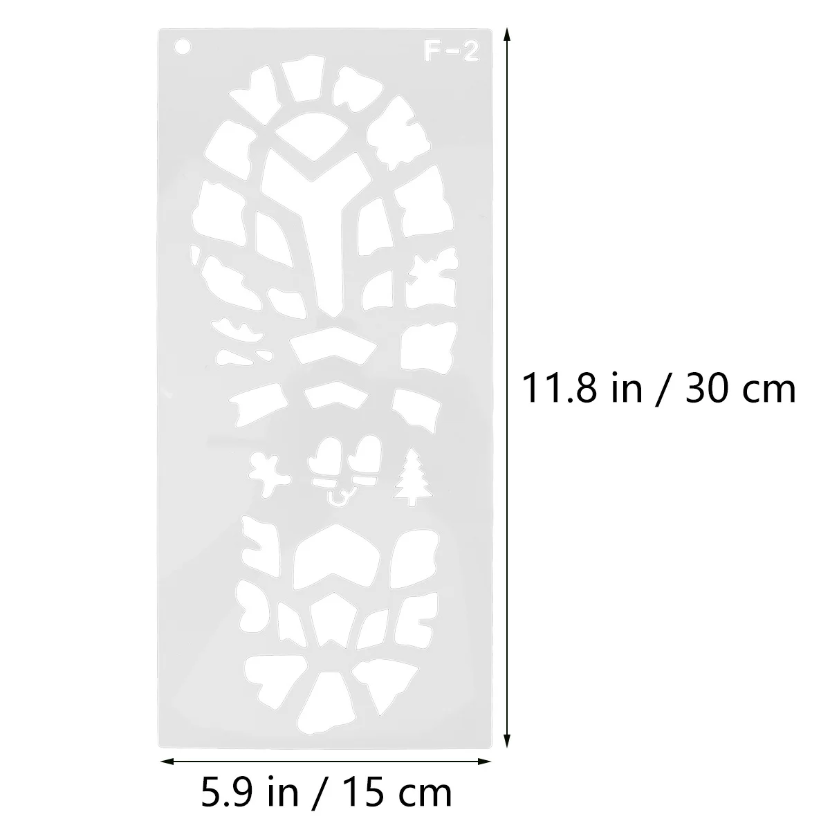 10 stuks schilderij stencils voetafdruk sjabloon kerstthema holle uitsparing tekening sjablonen voor doe-het-zelf decoratieve kunst creatief