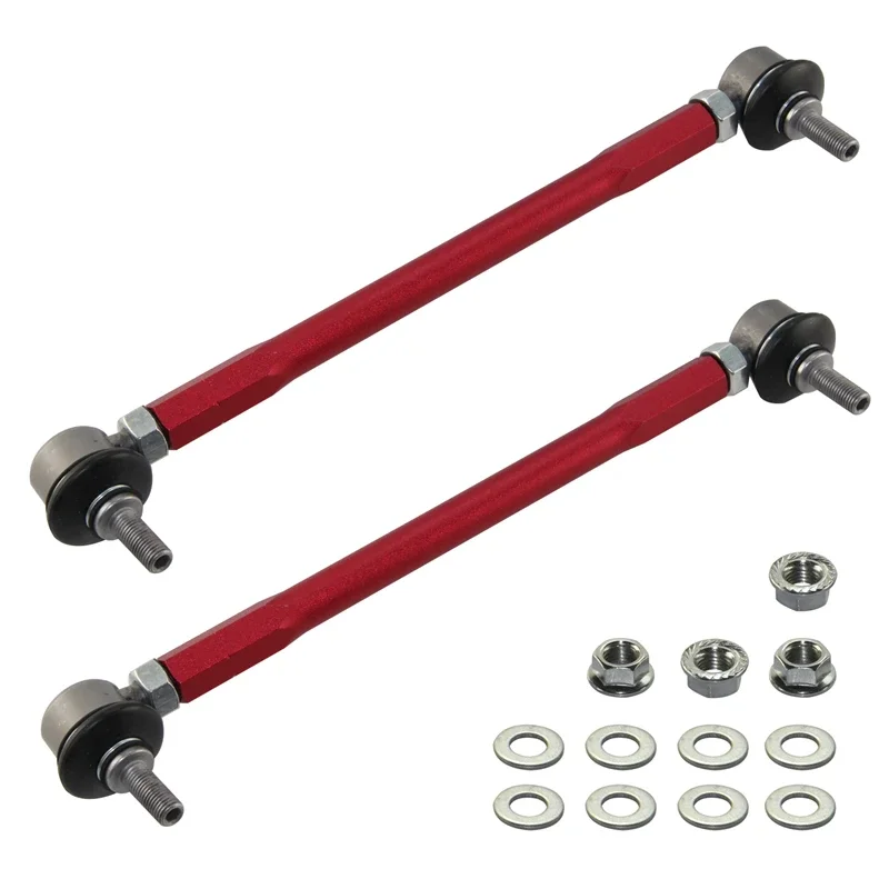 10mm Ball Joint Sway Bar Adjustable 300 -345mm Drop Links Fits  For BMW MAZDA  Fits  For  PEUGEOT