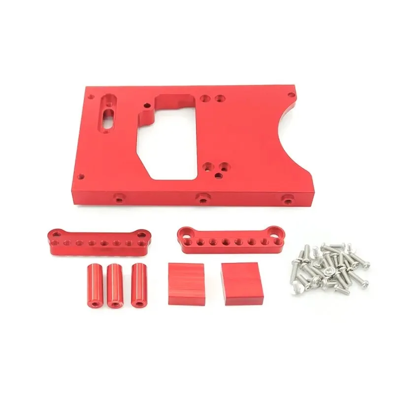 Metal Front and Rear Steering Servo Fixed Mounting Bracket Beam for WPL 1/16 and MN D90 D91 D96 D99 MN90 MN99S 1/12 RC Car