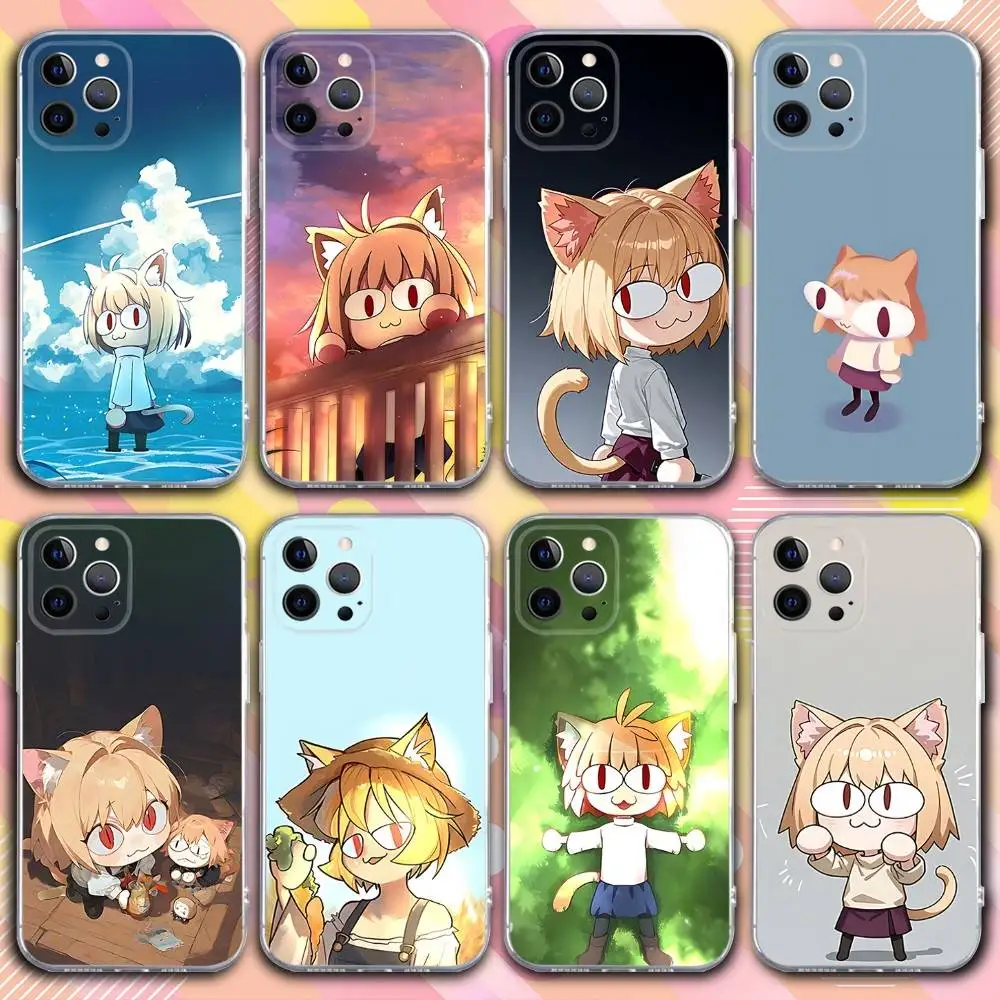 

Cute N-Neco-Arc Phone Case For iPhone 17,16,15,14,13,12,11 Pro,Max,Plus,X,XS,XR,SE4,E Mini Transparent Soft Cover