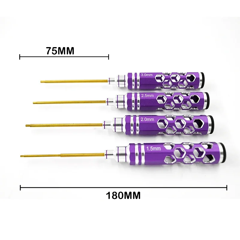 

RC Remote Control Model Car Repair Tool Hollow Metal Hexagon Screwdriver 1.5/2.0/2.5/3.0mm