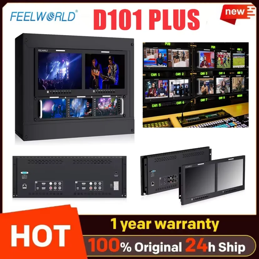 NEW FEELWORLD D101 PLUS Dual 10.1