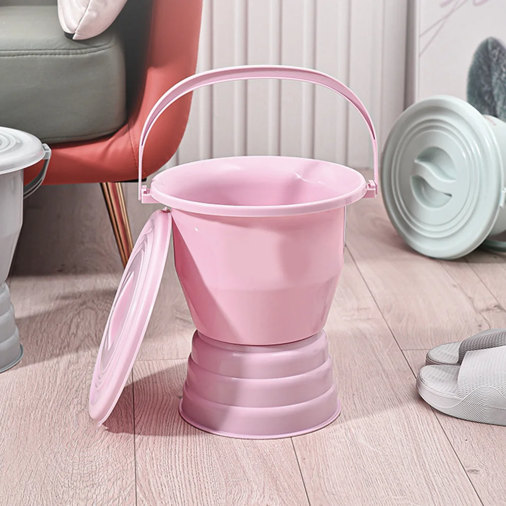 وعاء سميك للغرفة مع غطاء مبولة بلاستيكية ممتازة لكبار السن والمعاقين للاستخدام المنزلي حاوية تبول ليلية محمولة #5