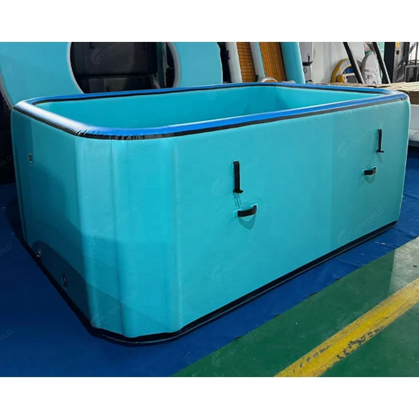 Custom Size Inflatable Pool Drop Stitch Fabric Pools Swimming Outdoor Portable Pool Above Ground for Yard