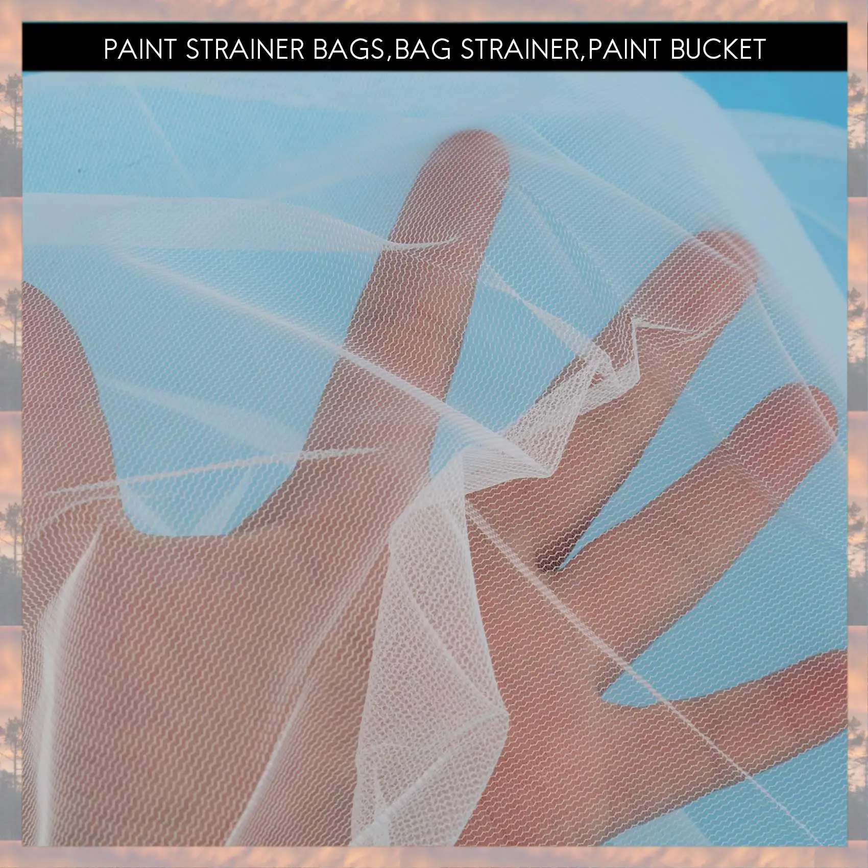 2025 Trend 20 Pack Strainer Bag, 5 Gallon Paint Strainer With Elastic Top Opening White Fine Mesh Filters Bag For Paint Gardenin