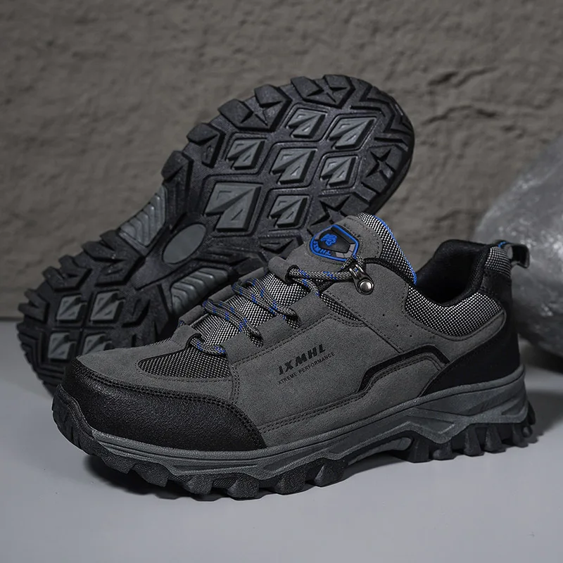 Summer Men's EVA Hiking Shoes Waterproof Anti Slip Leather Outdoor Sports Shoes for Camping Running Jogging view 4