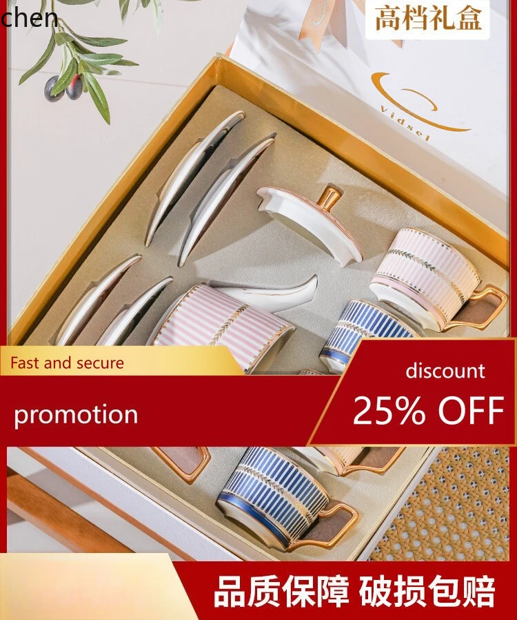 H1 coffee cup and saucer gift set - perfect for housewarming, weddings, graduation, or as a souvenir - ceramic afternoon tea set