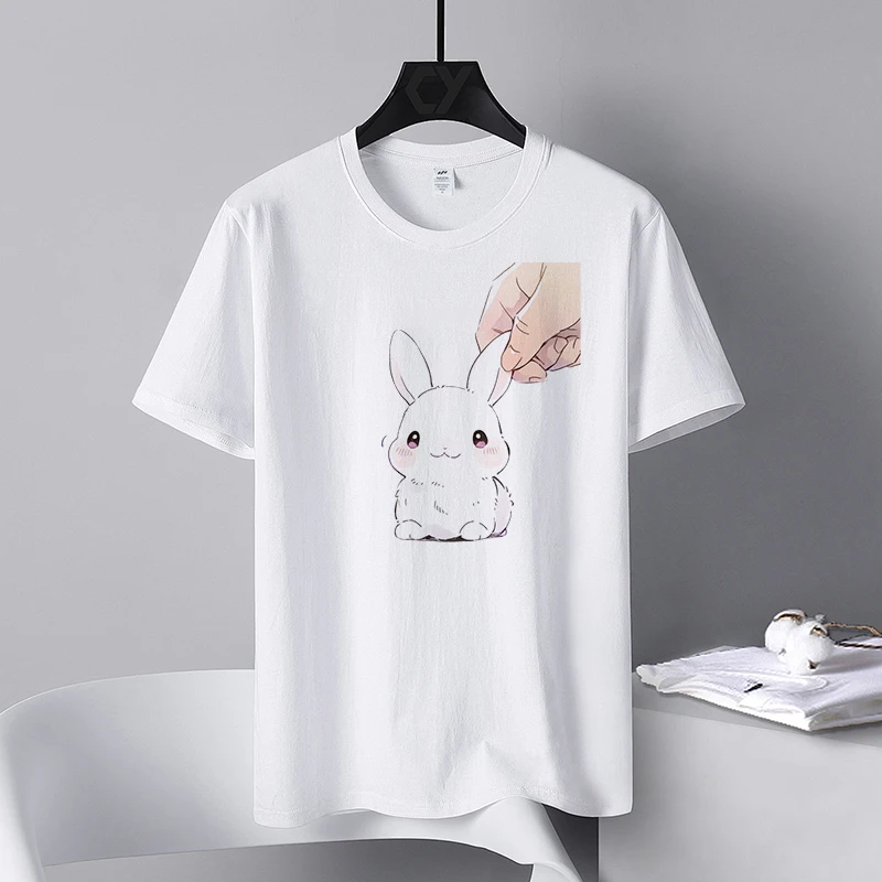 

Kawaii Graphic T-shirts Print Women Cotton Shirts Casual Short Sleeved Tee Harajuku Gifts for Girlfriend Streetwear Summer Tops