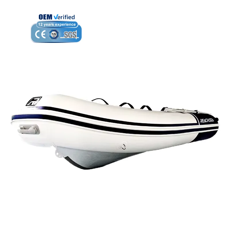 Best Seller Aluminum Deep V PVC Hypalon Rib Inflatable Boat Rigid Inflatable Boat Rib Boat for Sale