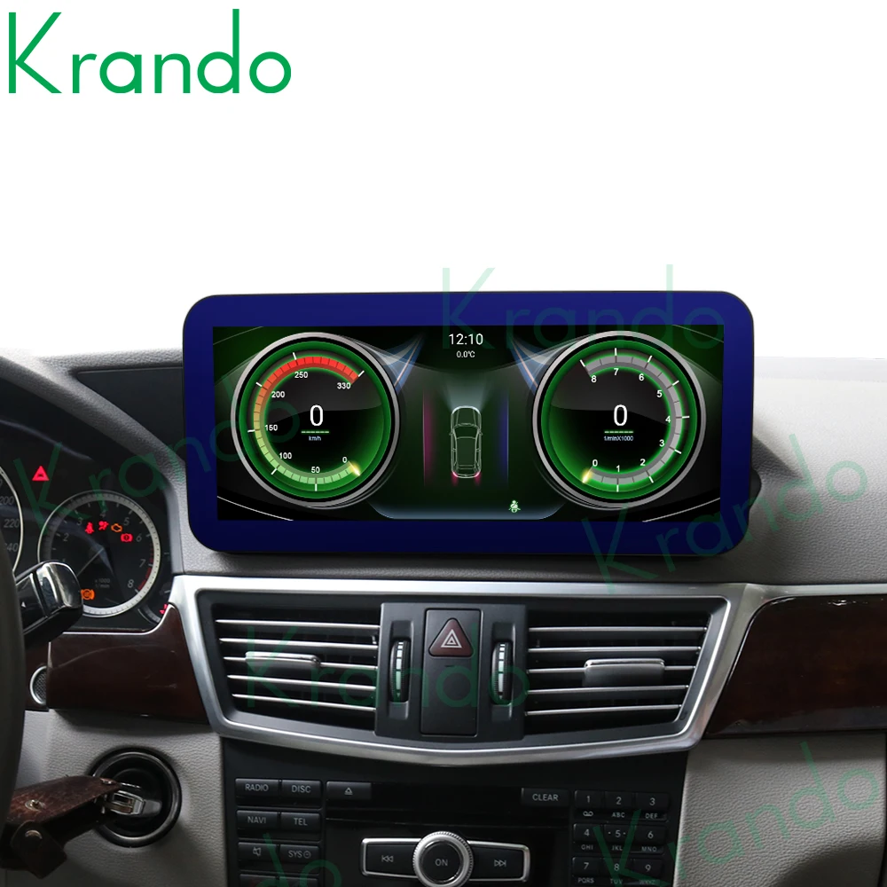 Krando Android 12.3'' Car Radio For Mercedes Benz E Class  E200 E230 E260 W212 2009 - 2016 Screen Wireless Carplay Navi GPS