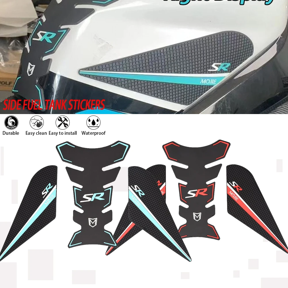 

For CFMOTO 450SR 450SS Motorcycle Non-slip Side Fuel Tank Stickers Waterproof Pad Stickers CF MOTO 450 SR 450sr 2022 2023 2024