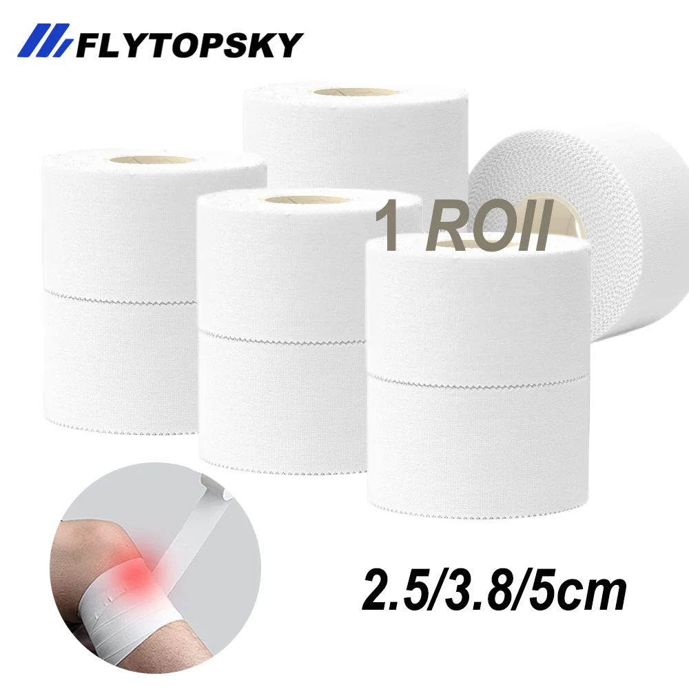 1 Roll White Self-Adhesive kinesiology Tape Skin Friendly Elastic Sports Bandages for Boxing,Football,Basketball Accessories