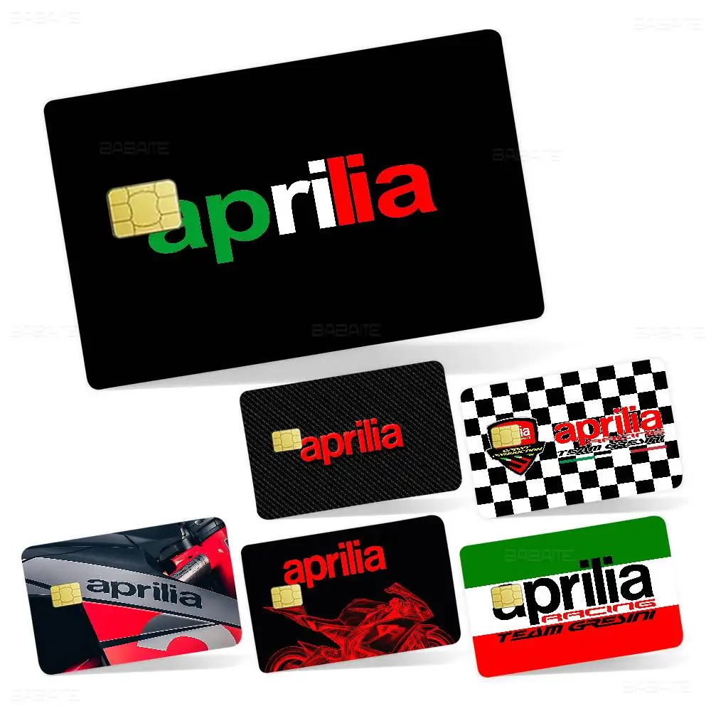 A-ApriliaS Motorcycles Anime Spend or Save Funny Shell On Off Ultra Thin No Fade Sticker Skin Cover Film for Debit Credit Card