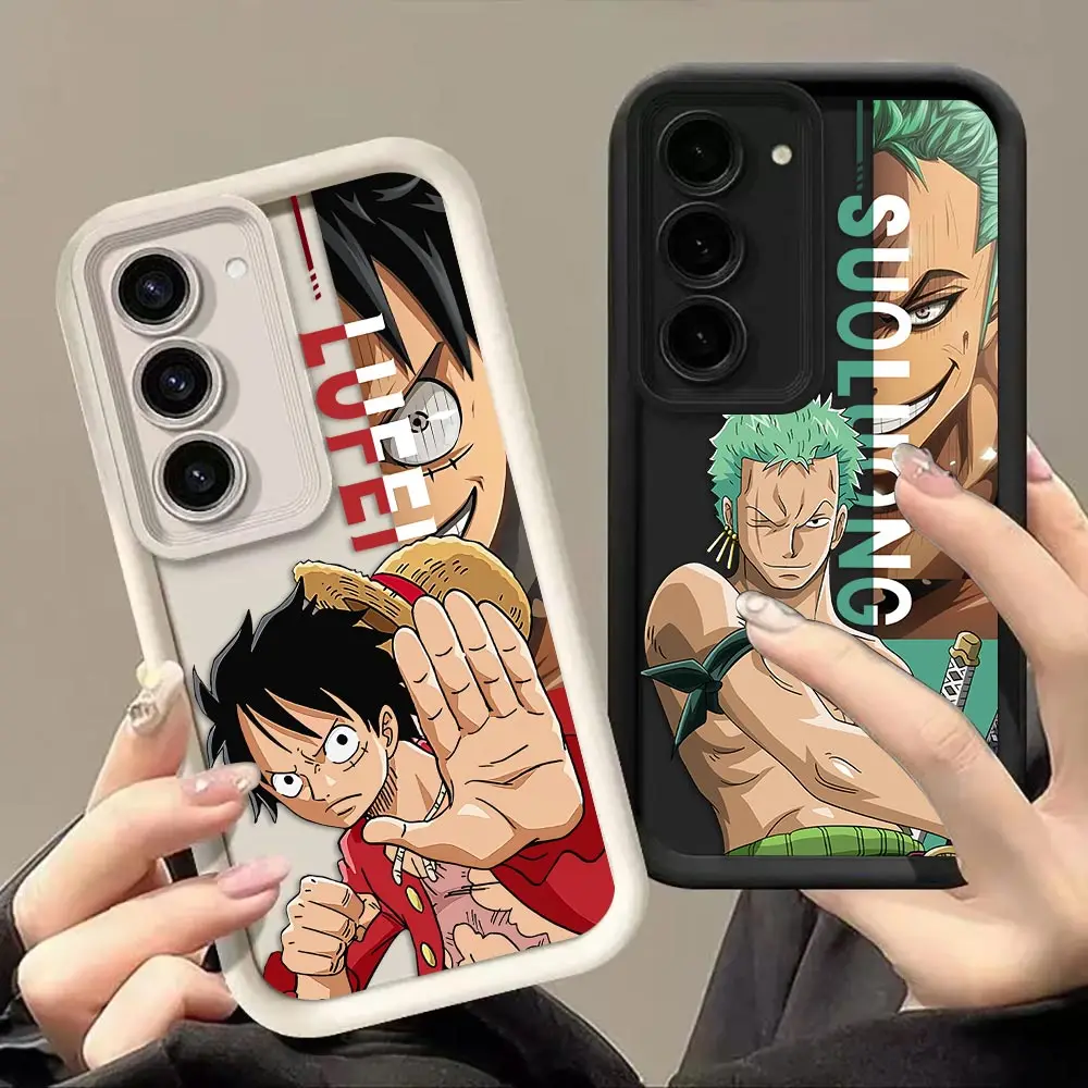 Phone Case For Samsung A13 A14 A15 A16 A17 A22 A23 A26 A27 A32 A51 A52 A53 A55 A56 A57 A72 A73 A54 Cover Luffy Zorro One P-Piece