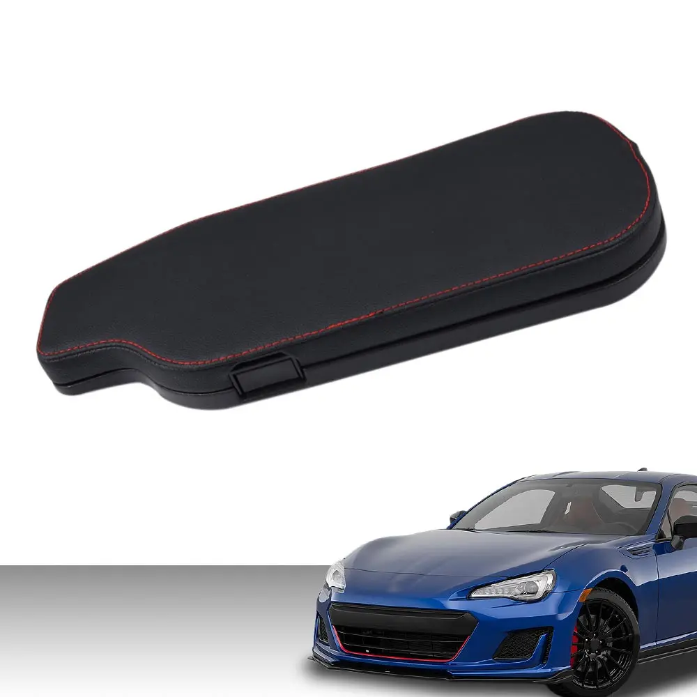 Console Armrest Fit for Subaru Brz Toyota 86 2013-2018 / Scion Frs 2013-2019 Black Armrest Box with Red Stitching