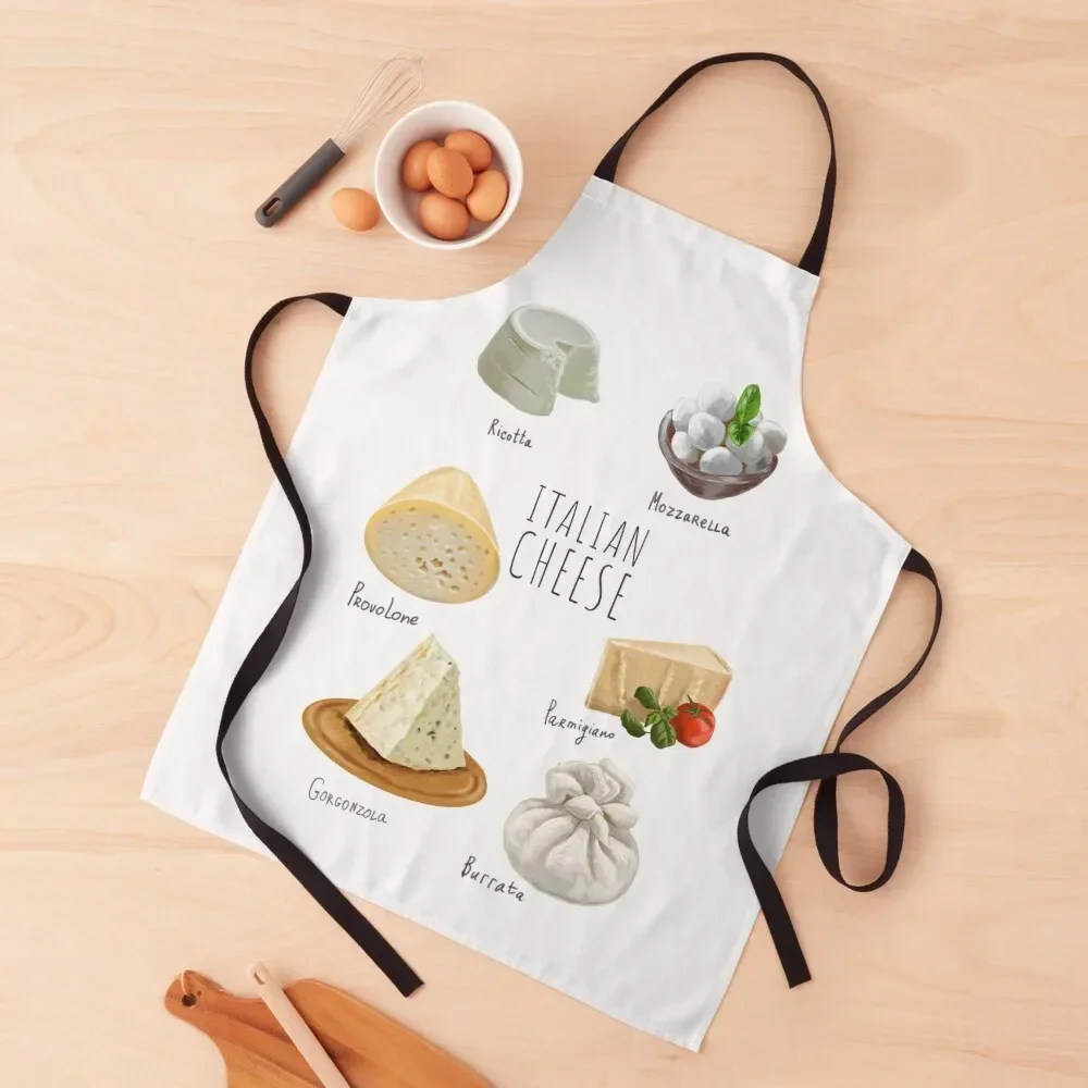 Italian cheese Apron custom women's kitchen Men gift Cooking Clothes Apron