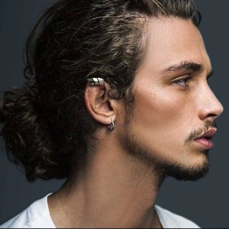 Earcuff القرط غير ثقب لا ثقب الرجال الأذن الكفة مجوهرات باردة الشرير مجوهرات غير عادية تأثيري الإكسسوارات القرط قابل للتعديل