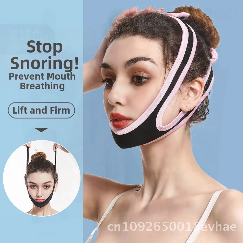 หน้ากากกระชับใบหน้าทรงวี ลดเหนียง แบบพับได้ - ขนาดเดียวใส่ได้ทุกคน หลายสี ไม่ใช้ไฟฟ้า