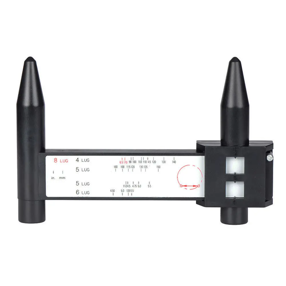 PCD-Spur Lineal Felge Auto Rad schraube Muster Messgerät Werkzeug loch 4 5 6 8