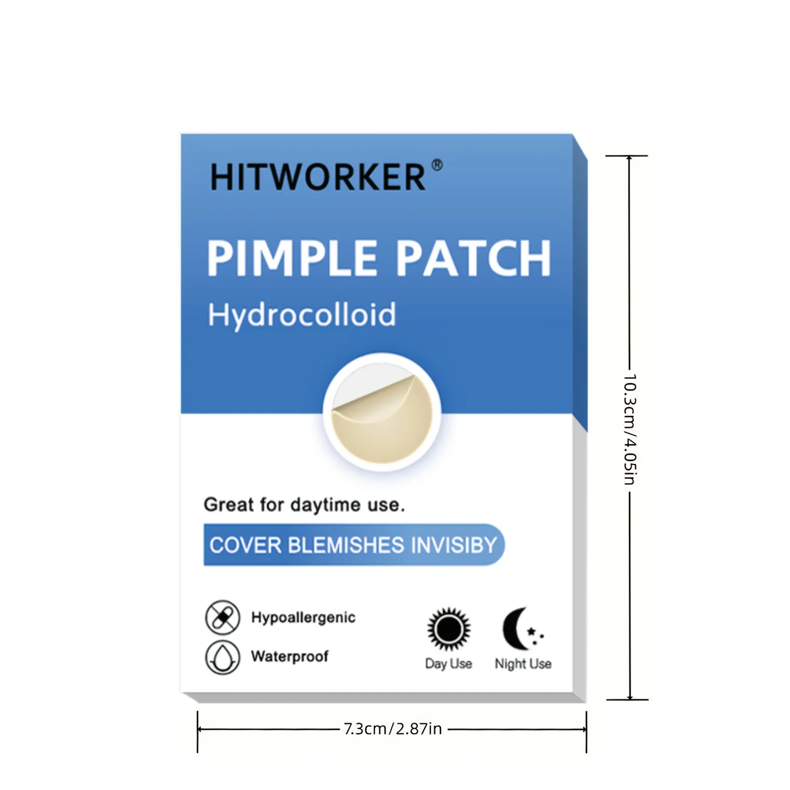 120 قطعة من ملصقات هيدروجيل، رقع حب الشباب غير المرئية باللون البيج الفاتح ليلاً ونهارًا، مضادة للرؤوس السوداء والرؤوس البيضاء، غطاء غير لاصق لـ Te #5