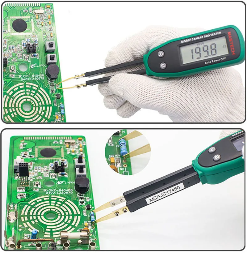 MS8910 Portable High Precision Pointer Smart Digital SMD Auto Recognition Resistance Capacitance Diode Co Check Tools Tester