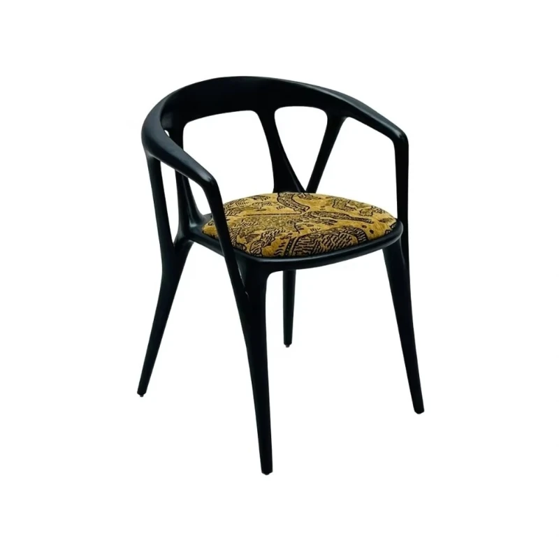 

Modern luxury solid wood armchairs for family or villa dining