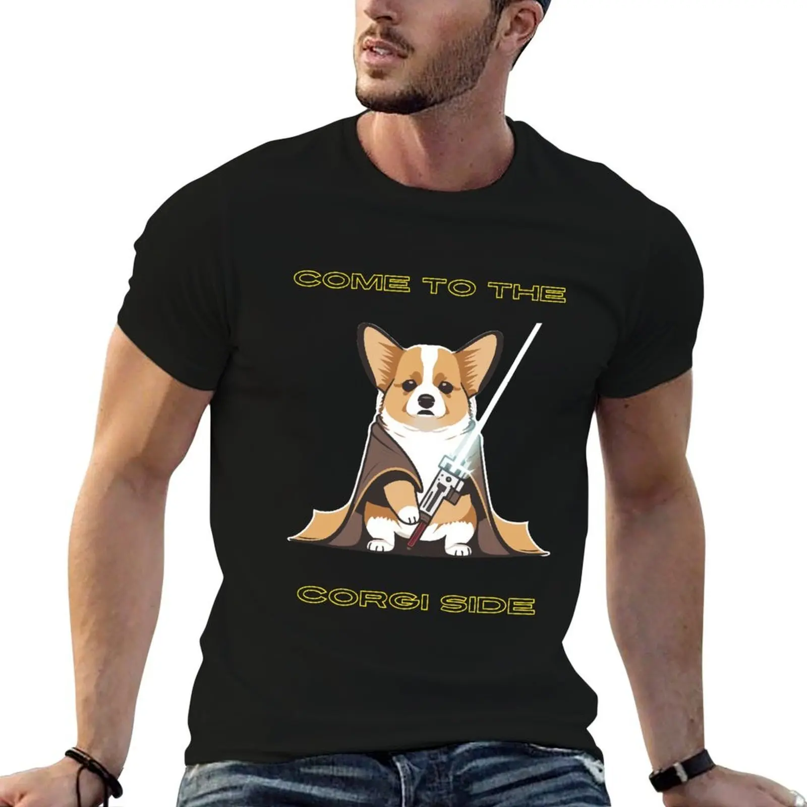 

Come to the Corgi Side T-Shirt mens graphic t shirts t shirt man plain T-Shirt