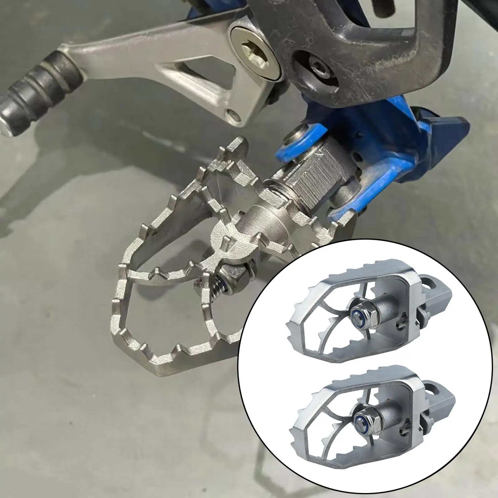 

Stainless Steel Front Footrests Foot Peg for R1250GS Durable