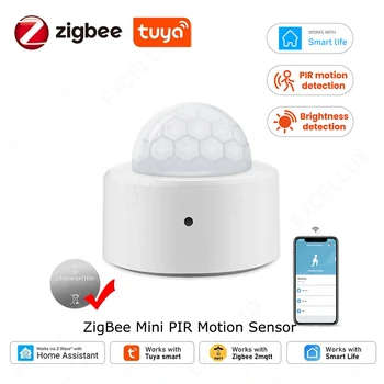 Tuya ZigBee PIR Motion Sensor Mini Infrarot Menschlichen Körper Anwesenheit Detektor Smart Home Sicherheit Schutz Alarm System Smart Leben