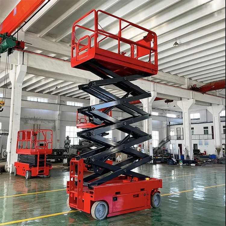 Crawler Shear Fork Lift Full Self Hydraulic Lifting Platform High-Altitude Working Scissor Car Work Platforms