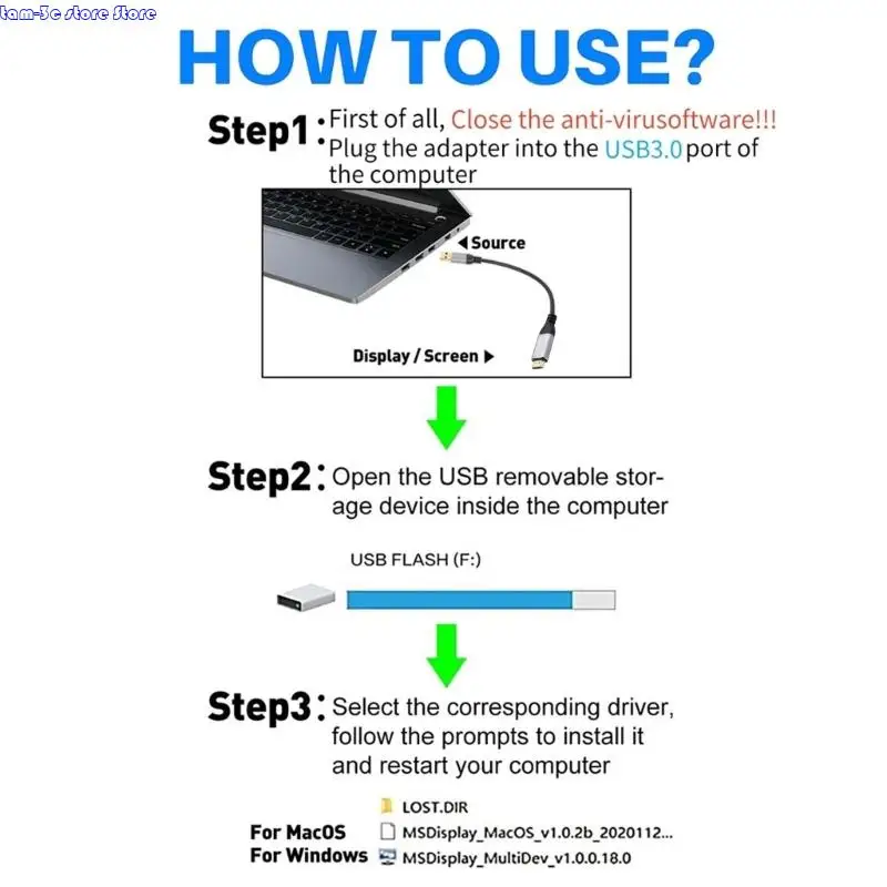 D0UA Universal HDTV в USB3.0 Кабель для поддержки компьютера потокового видео