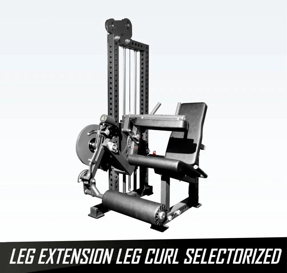 YTYIN Titanium 2-In-1 Seated Leg Extension And Leg Curl With 3mm Heavy Duty Steel,300LB Weight Stack Multifunction Gym Equipment