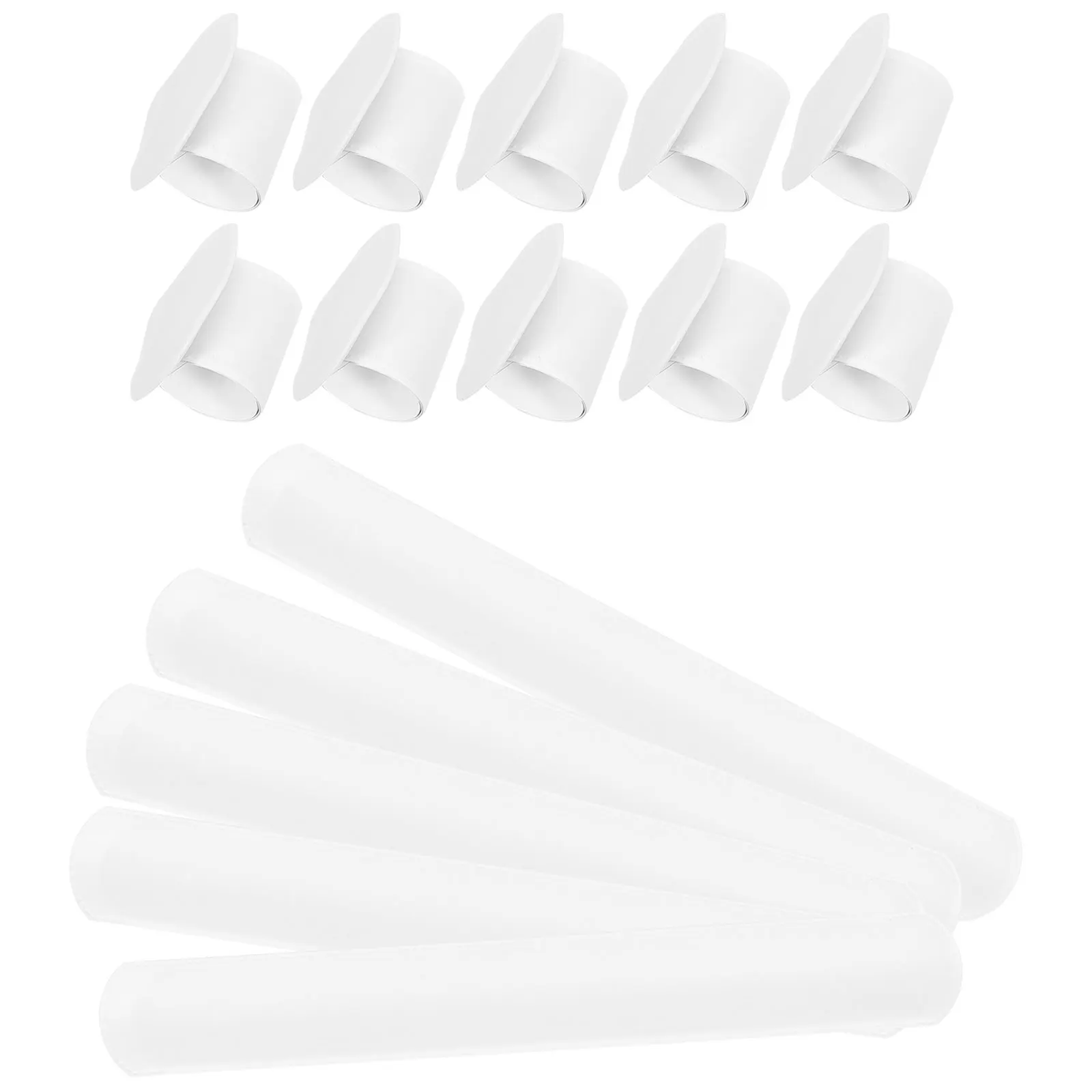 

20 Pcs Wrist Bands Pat Ring Bracelet Slap Wristband Kids Snap Bracelets Decorate to White Blank Bulk Toddler