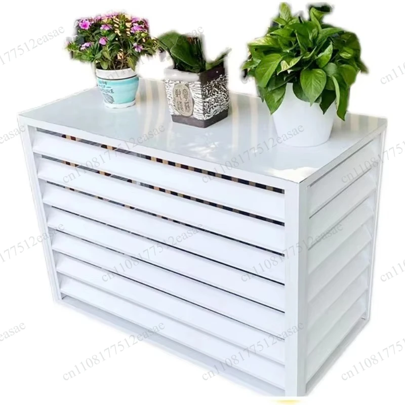 Aluminum Alloy and Zinc Steel Louvers for Air Conditioning Cover, Air Conditioning Grille, Outdoor Protective Cover
