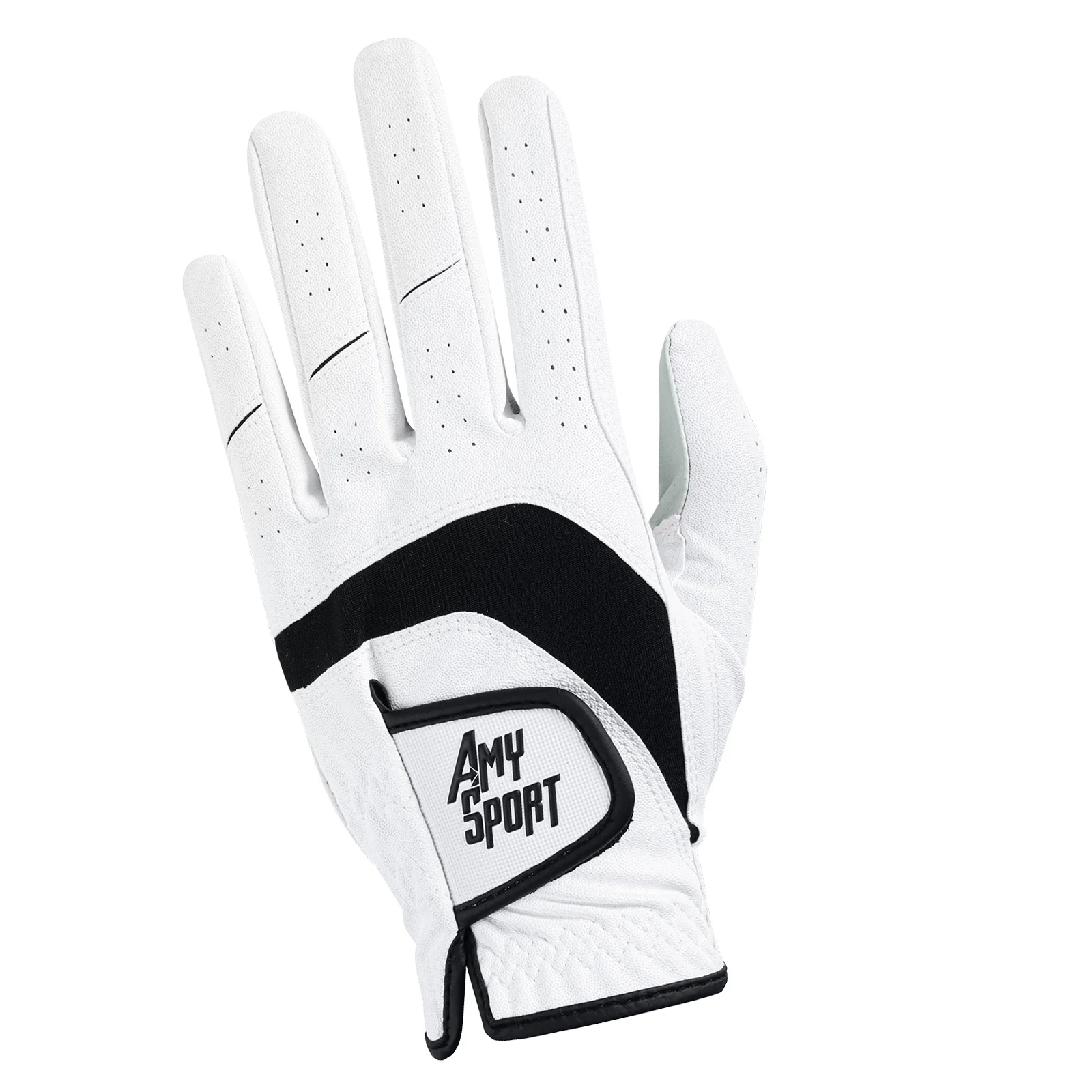 Golf Gloves Men Left Hand Right Leather Value 1 Pack, Mens Golf Glove for Right Left Handed Golfer All Weather Grip