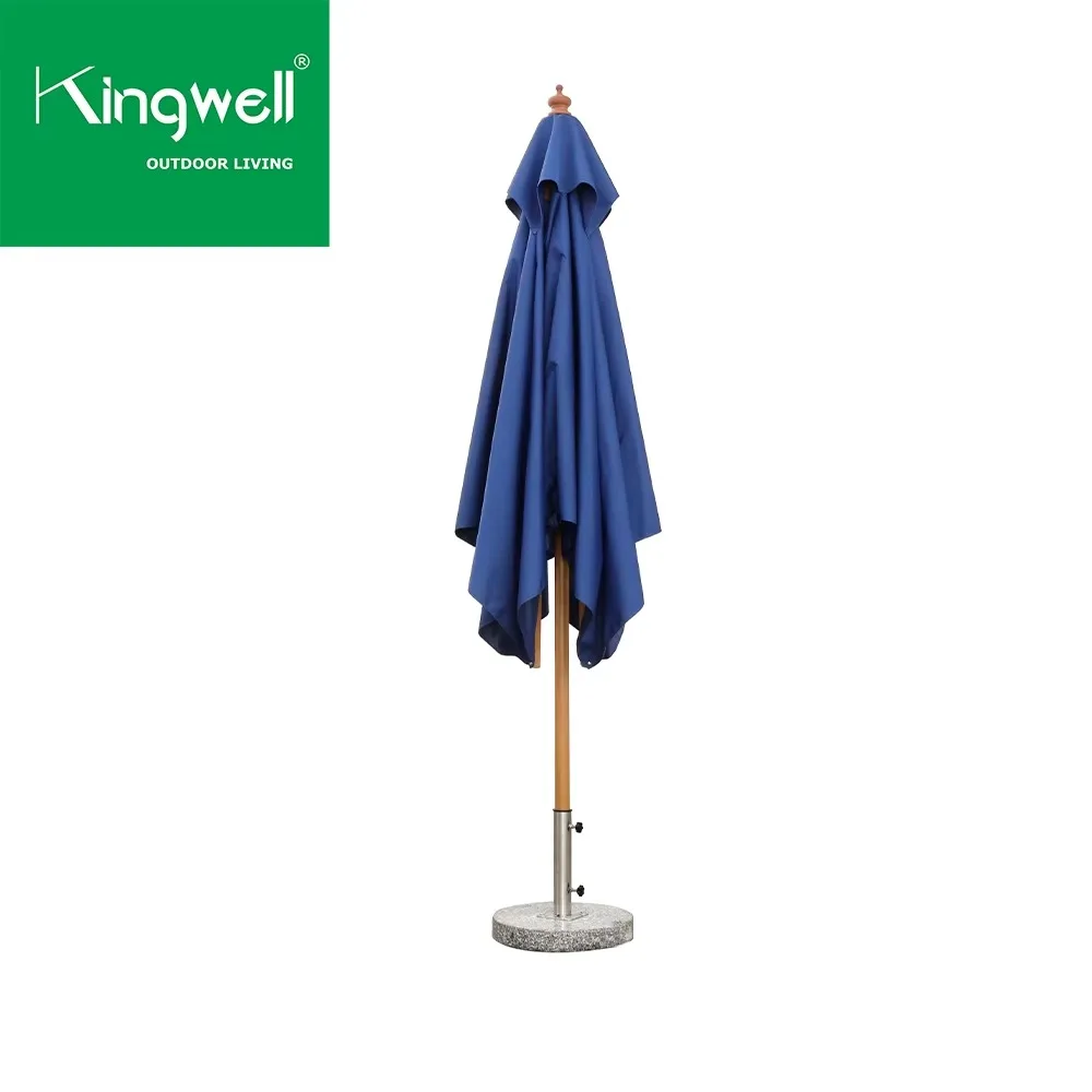 Wholesale Large Outdoor Parasol Patio Umbrella Garden Furniture with Waterproof Foldable Feature Beach  with Marble Bases