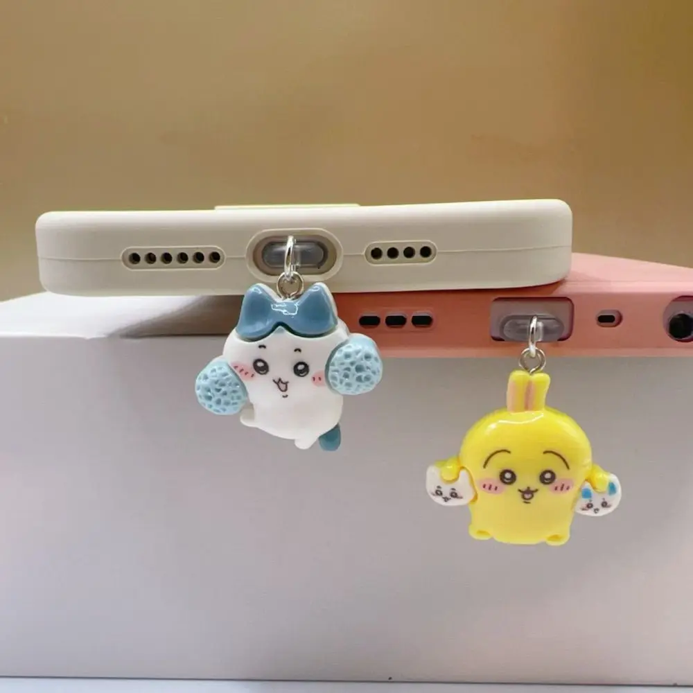 Kawaii Chiikawa Hachiware USAGI Stofplug Anime Cartoon Mobiele Telefoon Universele Stofplug IPhone Type-c Hanger Sieraden meisje cadeau