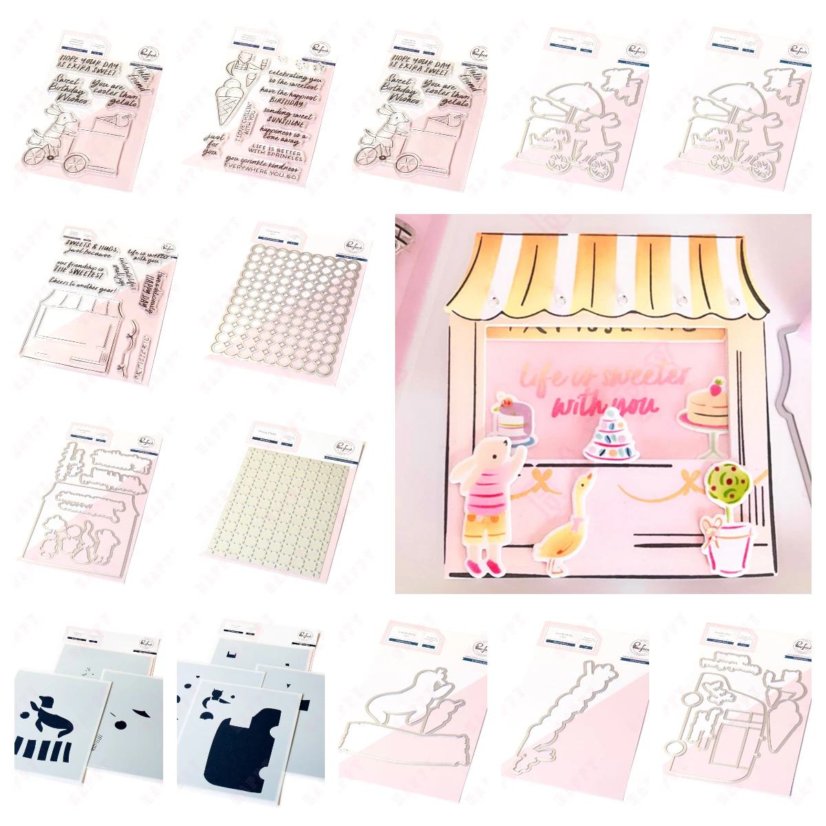 

Patisserie Pals Metal Cutting Dies Stamps Stencil Hot Foil DIY Scrapbooking Card Paper Embossing Molds Handmade 2025 New Summer