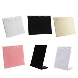 17 Hooks Necklace Jewelry Display Boards Necklaces Storage Holder Showcase Pad Tray for Necklace Collectibles Earring Shows