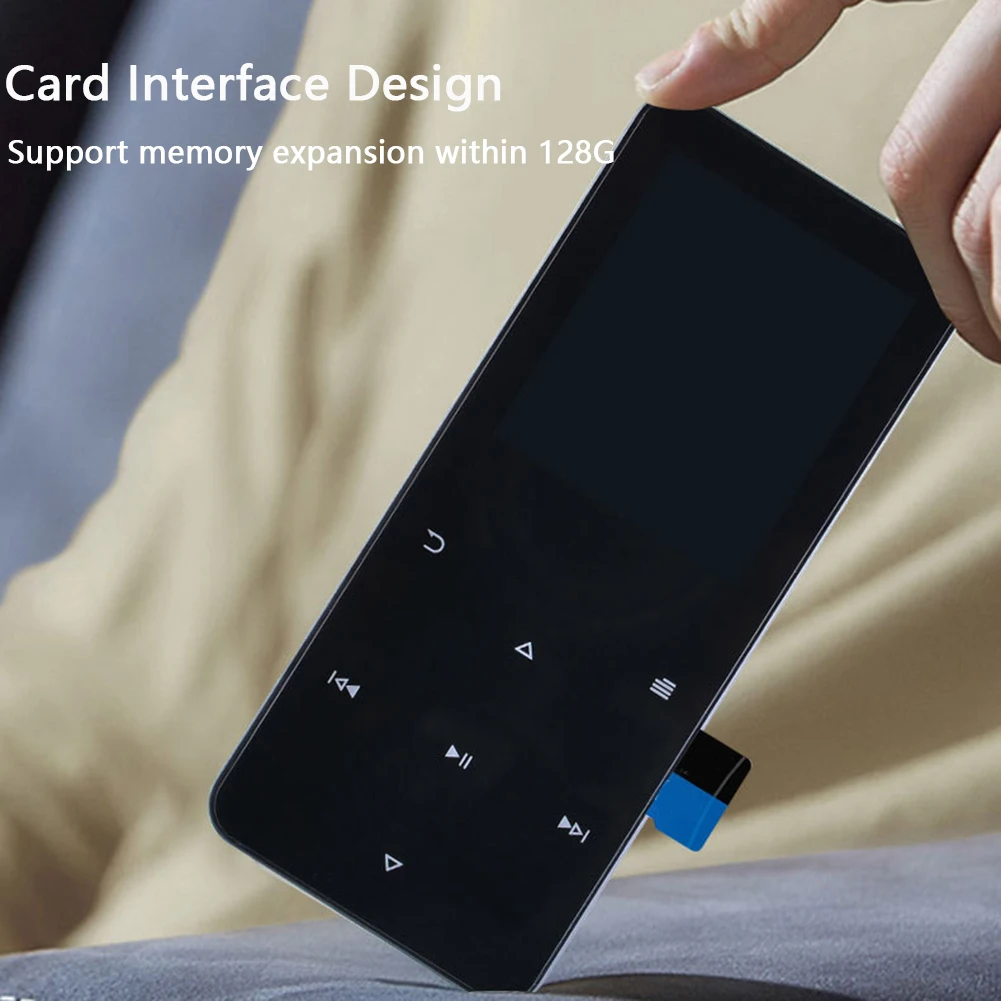 مشغل MP3 مع تسجيل كتب للطلاب ، متوافق مع بلوتوث ، MP4 ، شاشة تعمل باللمس ، كتم الفيديو ، USB ،