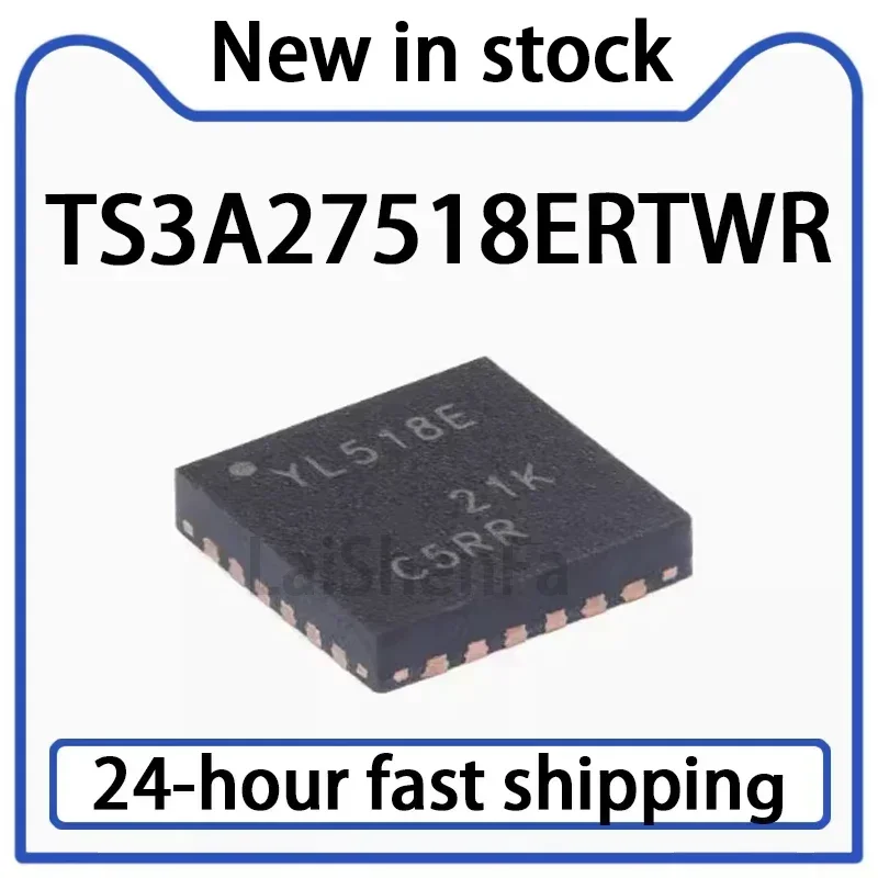 2PCS TS3A27518ERTWR WQFN-24 with 1.8V Compatible Input 3.3V Analog Multiplexer