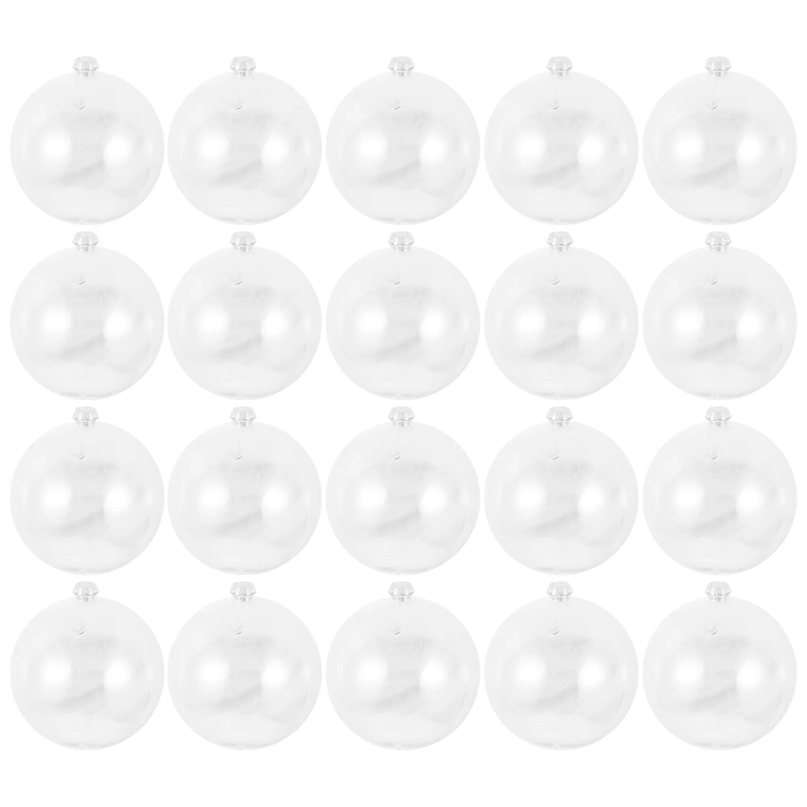 

25 Pcs Christmas Decoration Ball Clear Plastic Xmas Balls Tree Hanging Stuffers Tub Ornaments