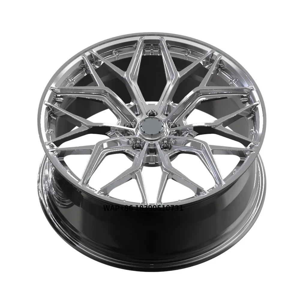 

New Aluminium Alloy Forged Wheel Hub Two Forging Blank for Cross-Border Export Chrome Finish Multi Spoke Retrofit/Upgrade